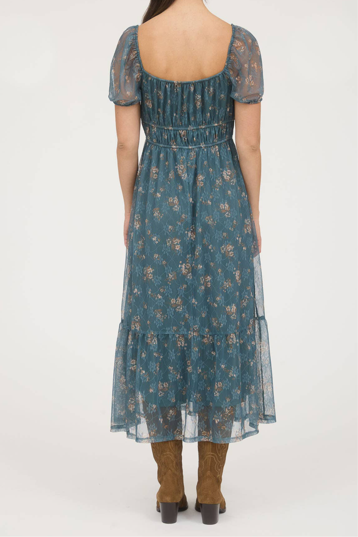 Sheer Hunter Floral Dress
