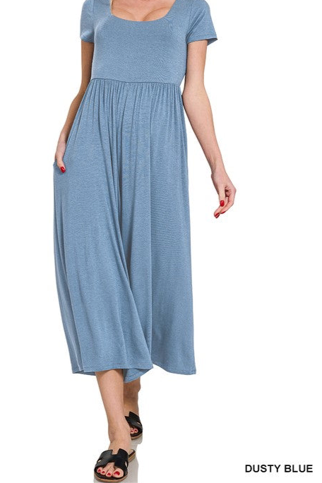 Double Layered Short Sleeve Jumpsuit