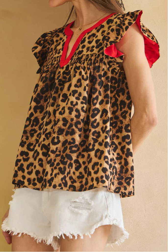 Leopard Printed Top