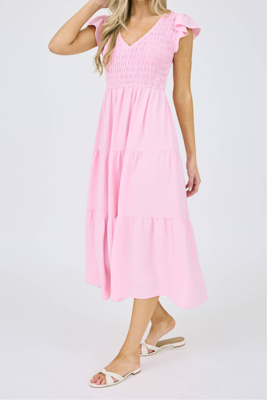 Dream Fit Smocked Midi Dress