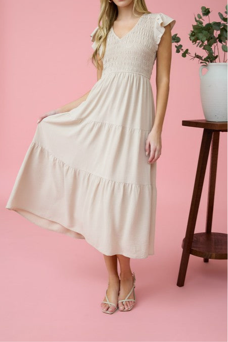Dream Fit Smocked Midi Dress