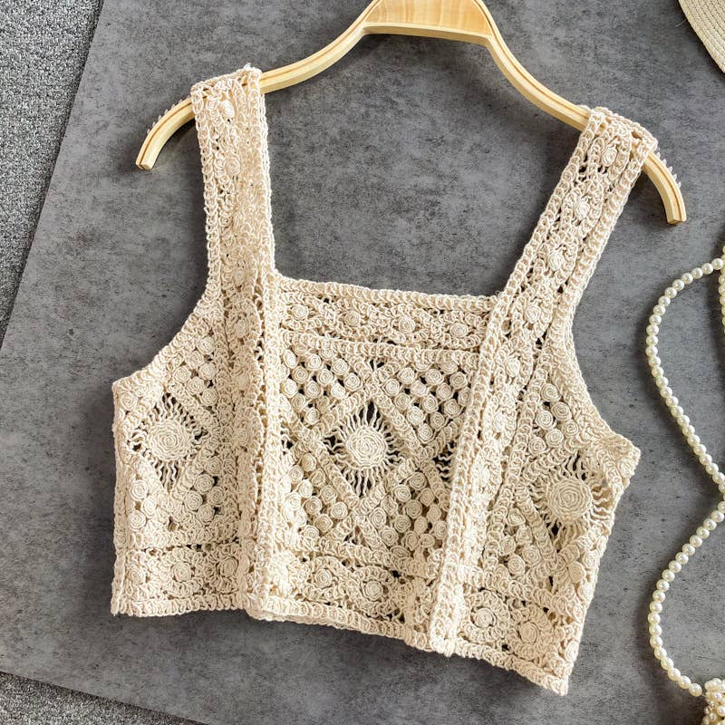 Crochet Knit Tank Top