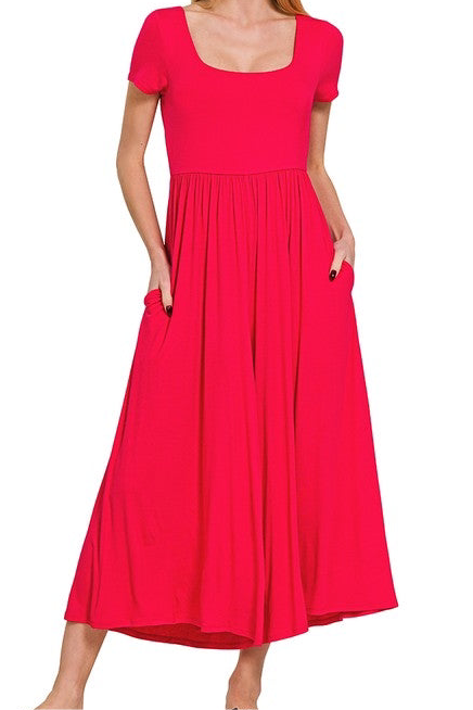 Double Layered Short Sleeve Jumpsuit