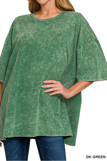 Acid Wash Oversized Boyfriend Tee