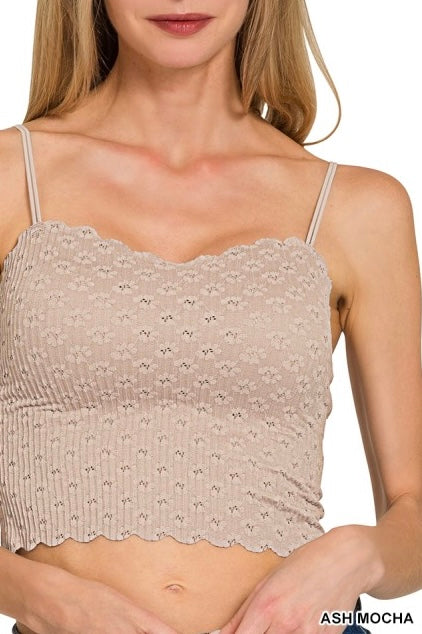 Seamless Lace Padded Bralette