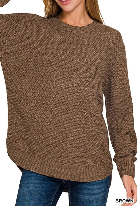 Classic Rounded Hem Sweater
