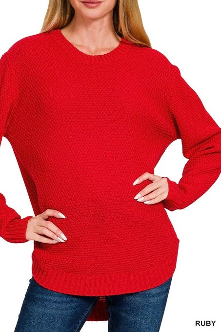 Classic Rounded Hem Sweater