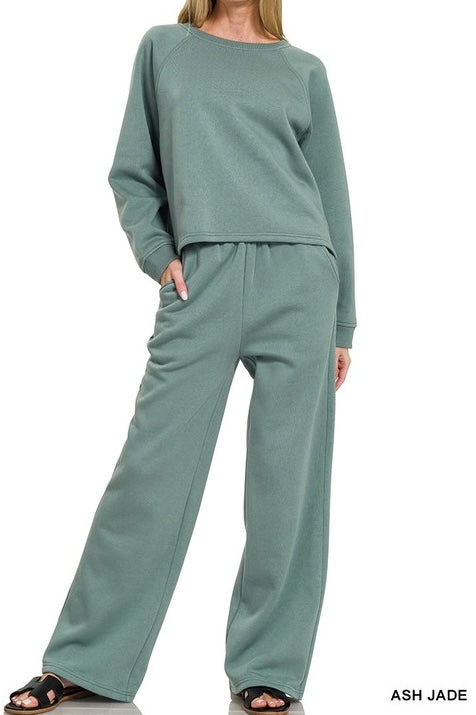 Dream Luxe Raglan Sweatshirt/Pants Set