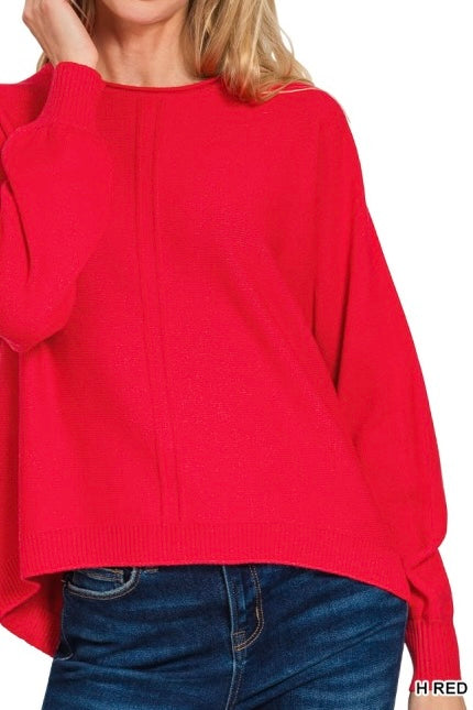 Viscose Front Seam Sweater Top