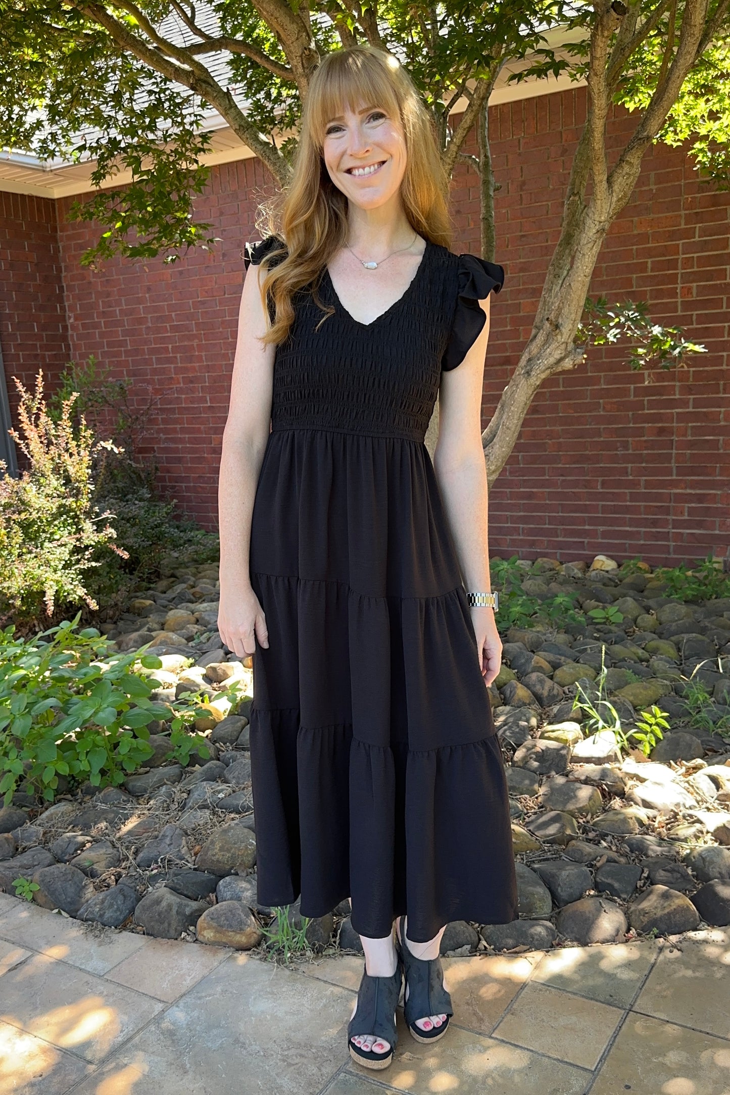 Dream Fit Smocked Midi Dress