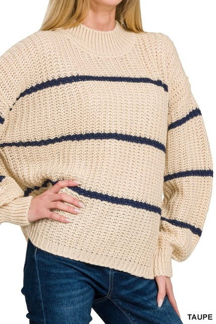 Oversized Classic Stripe Sweater
