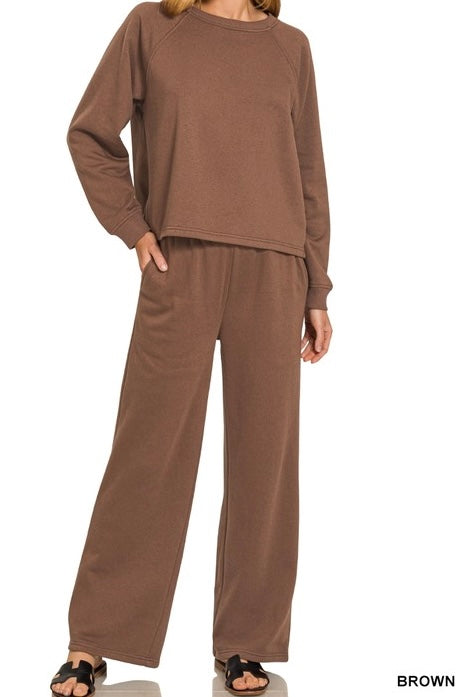 Dream Luxe Raglan Sweatshirt/Pants Set