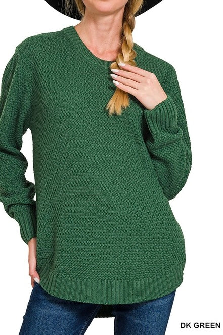 Classic Rounded Hem Sweater