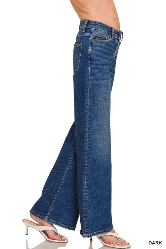 Dark Wash Wide Leg Jeans