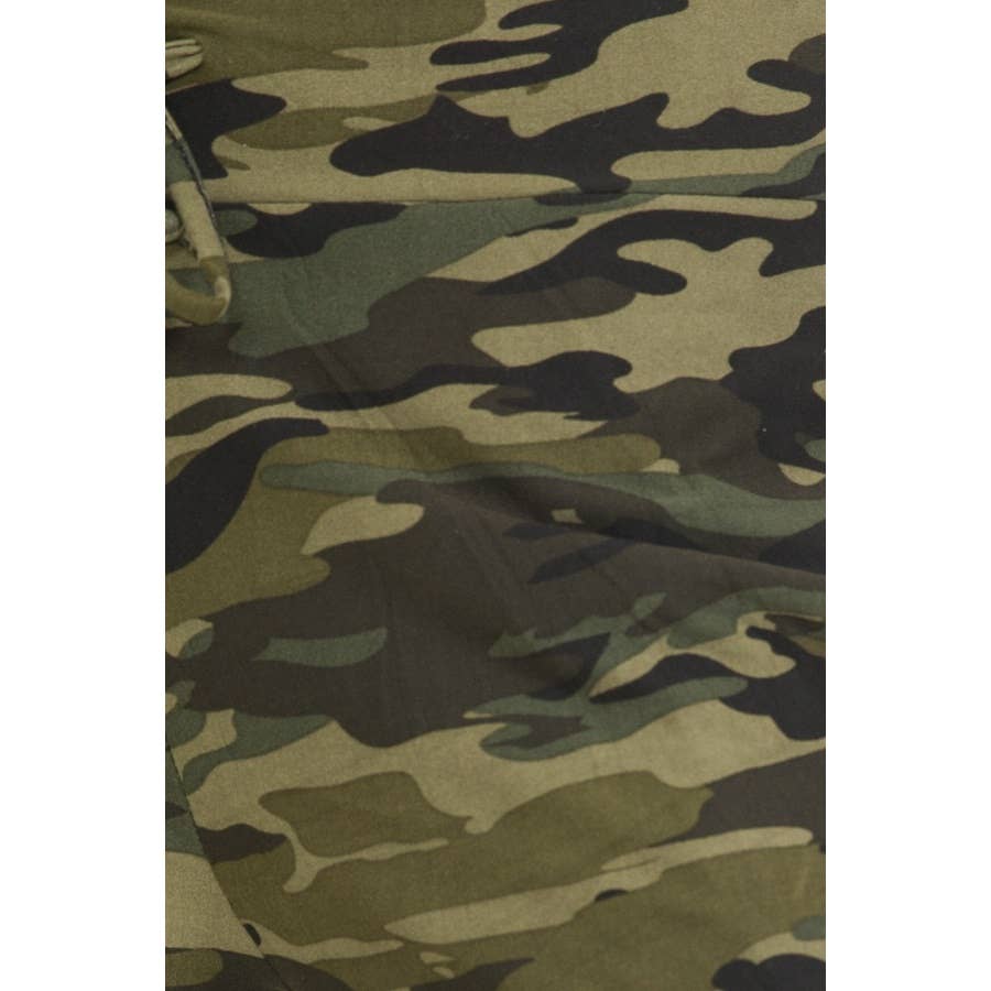 Camo Buttery Wide Pants w/ Drawstring