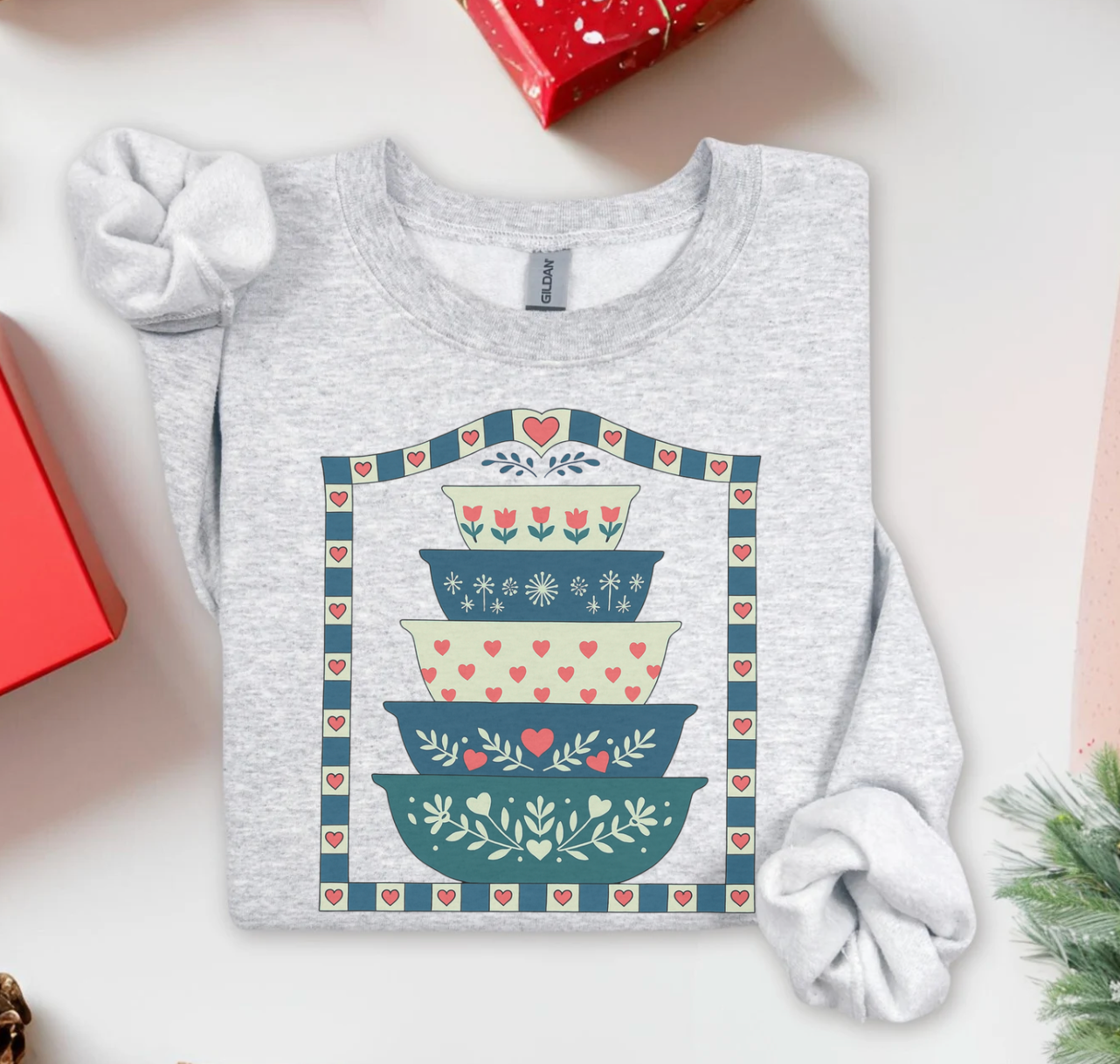 Vintage Bowls Grandma Country Crewneck