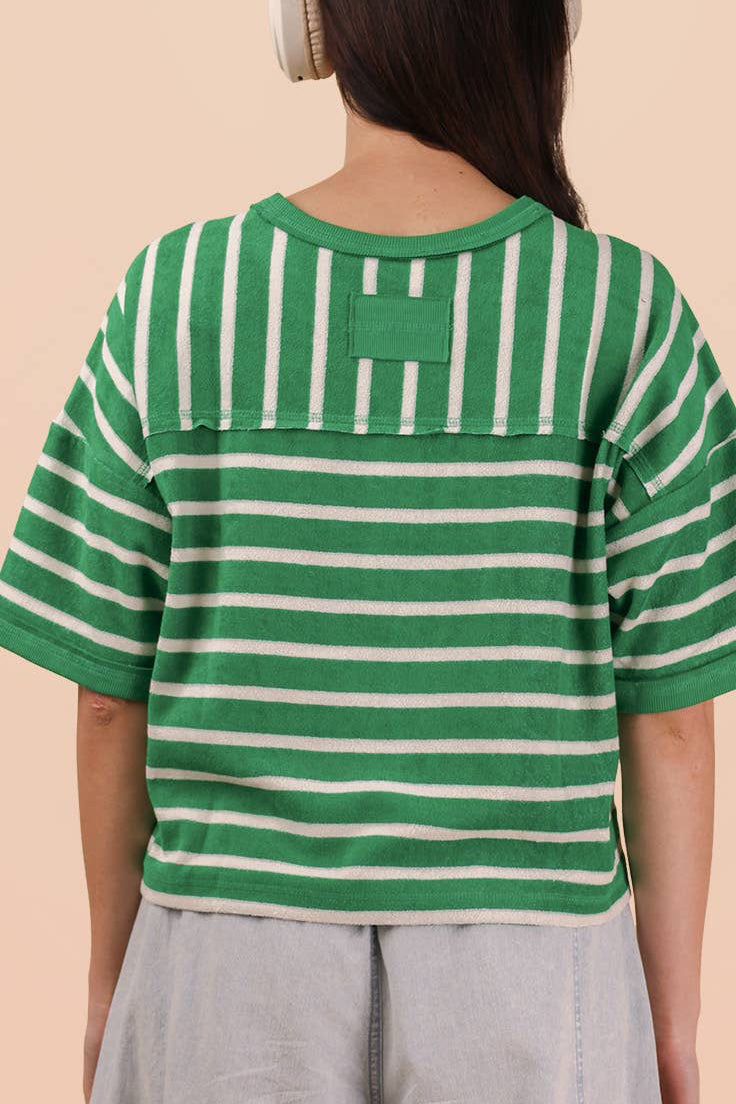 Oversized Stripe Casual Comfy Knit Top