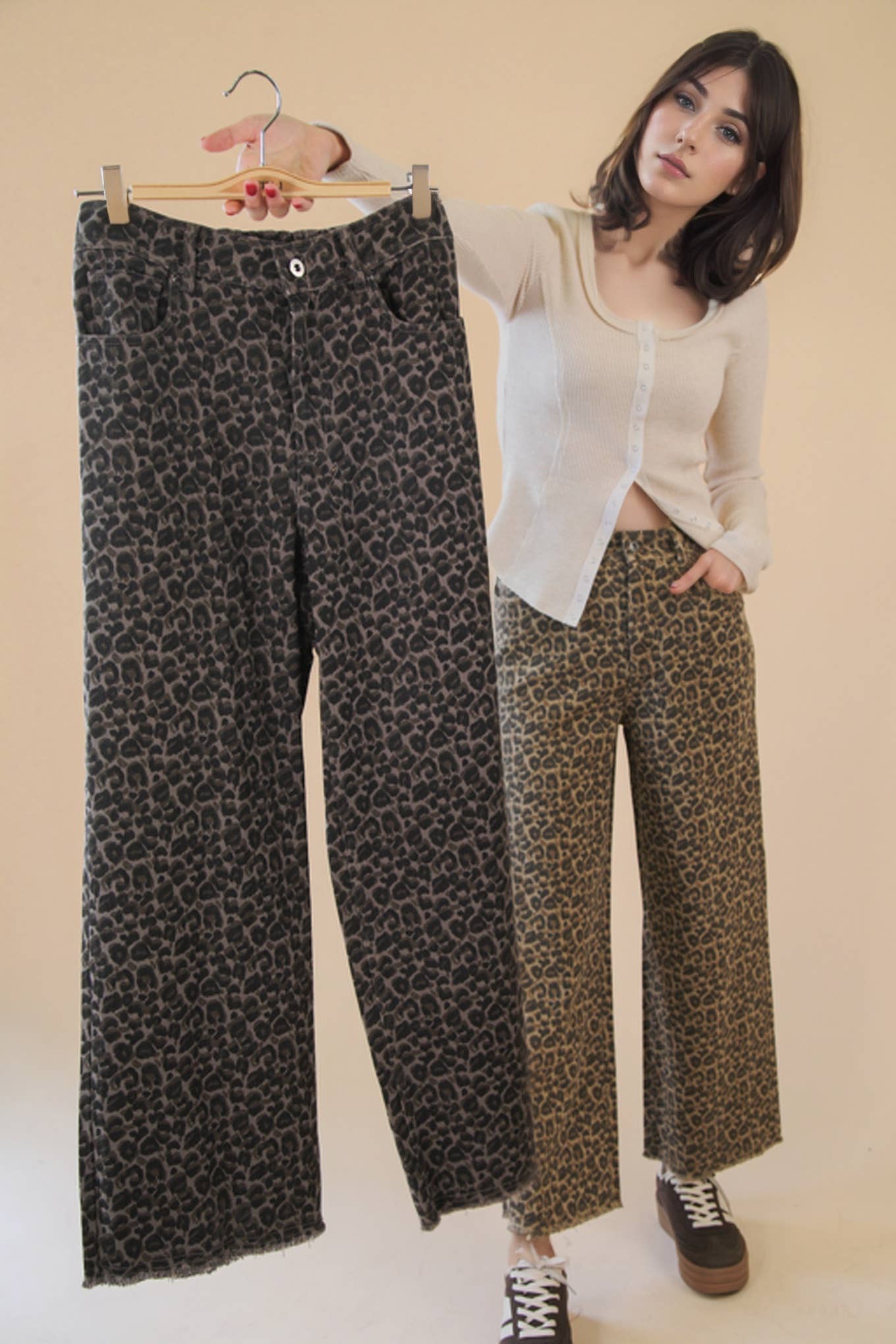 Straight Leopard Marine Pants