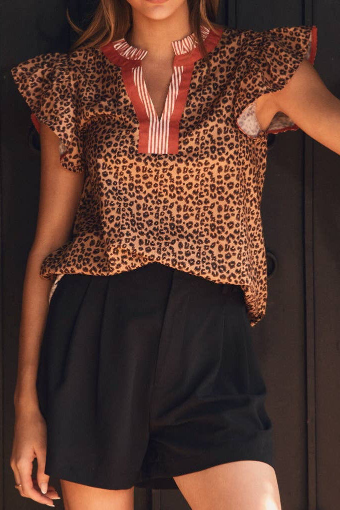 Leopard Printed Blouse