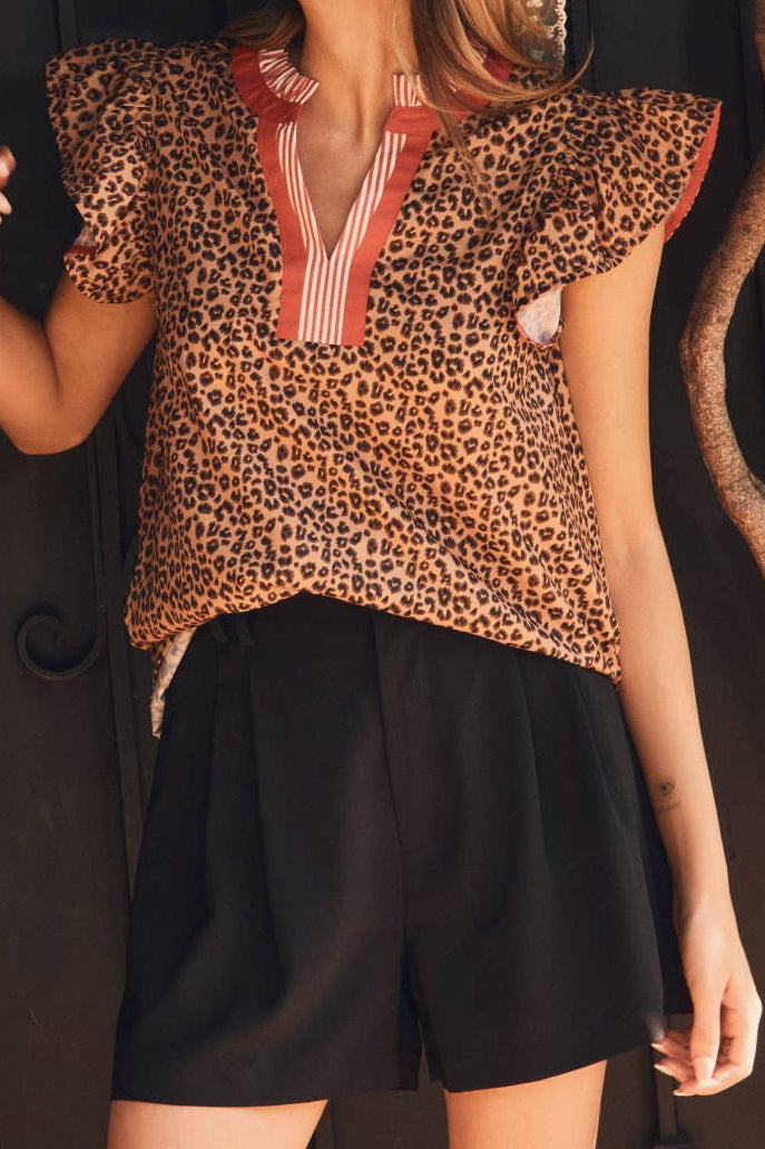 Leopard Printed Blouse