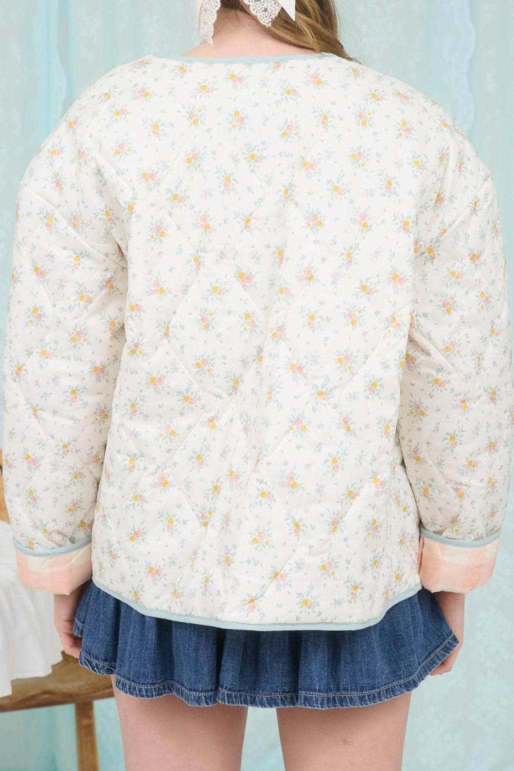Floral Quilted Lined Jacket