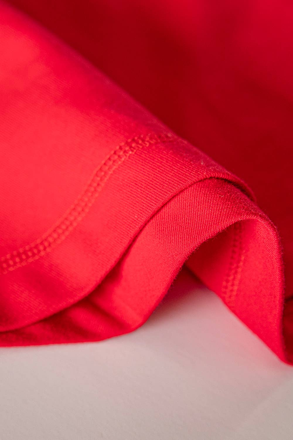 Red Stripe Oversized Half Sleeve Casual Knit Top