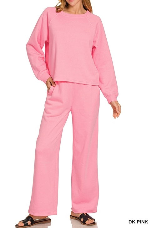 Dream Luxe Raglan Sweatshirt/Pants Set
