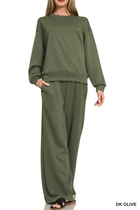 Dark Olive Scuba Crew Set