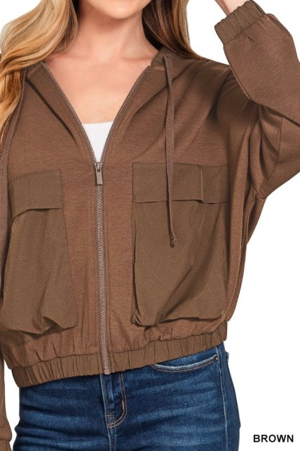 Cargo Pocket Scuba Hoodie