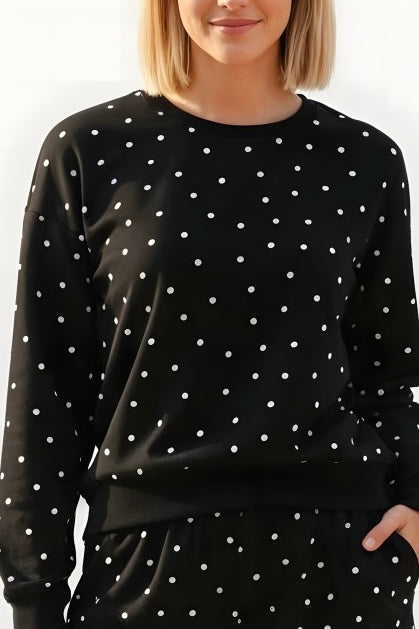 Black Polka Dot Babe Sweatshirt