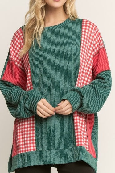 Christmas Ribbed Top