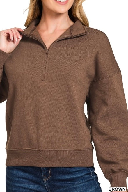 Fleece 1/2 Zip Pullover