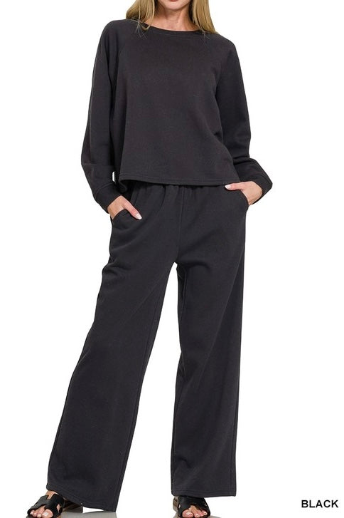 Dream Luxe Raglan Sweatshirt/Pants Set