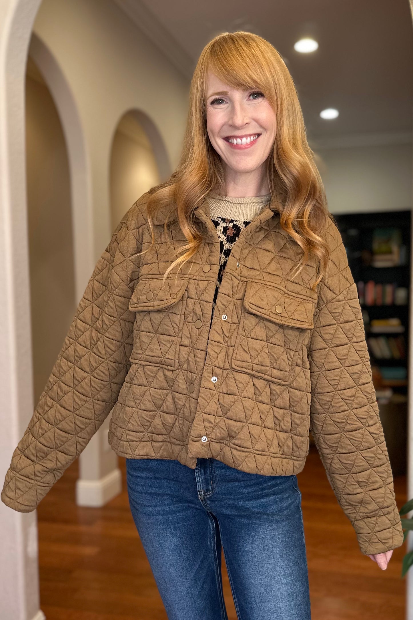 Mocha Quilted Jacket