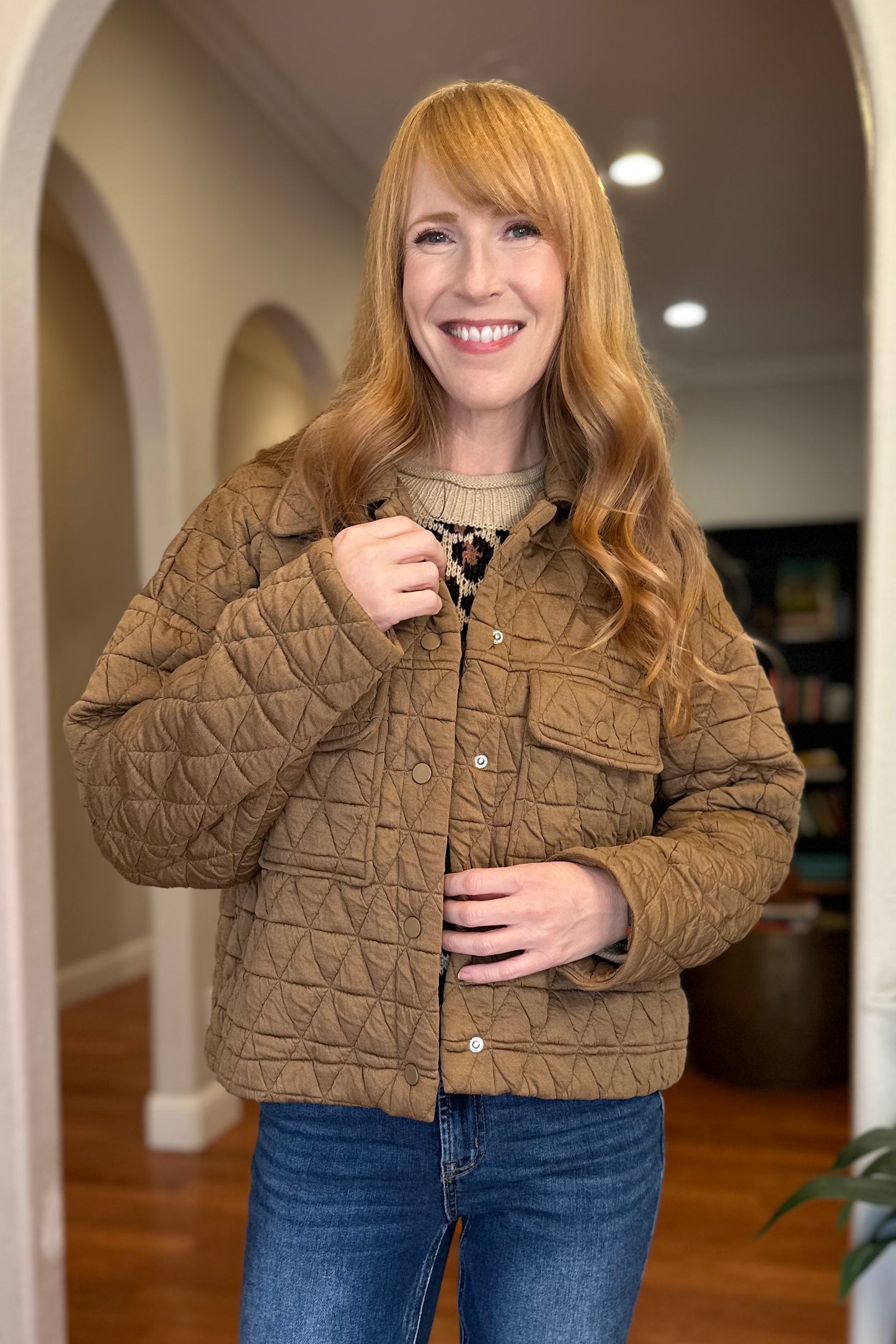 Mocha Quilted Jacket