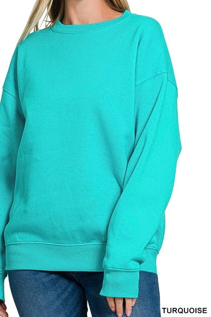 Fleece Crew Neck Pullover