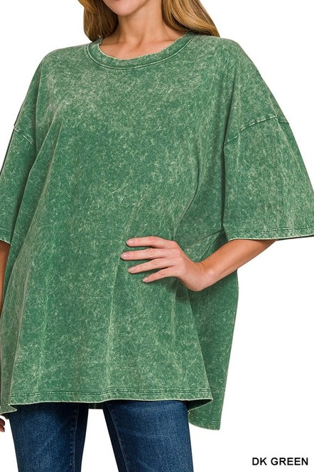 Acid Wash Oversized Boyfriend Tee