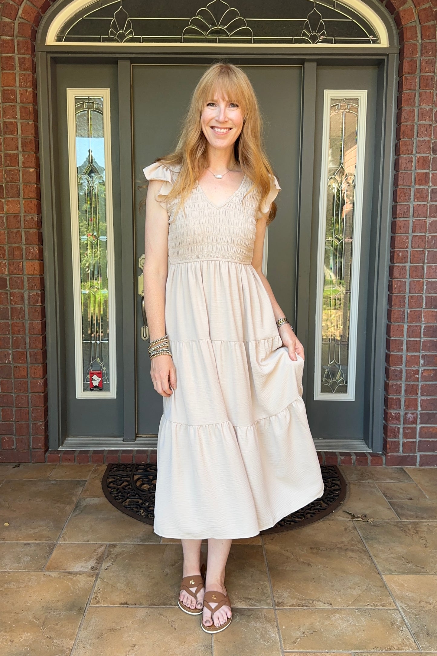 Dream Fit Smocked Midi Dress