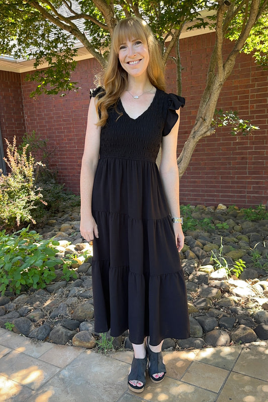 Dream Fit Smocked Midi Dress