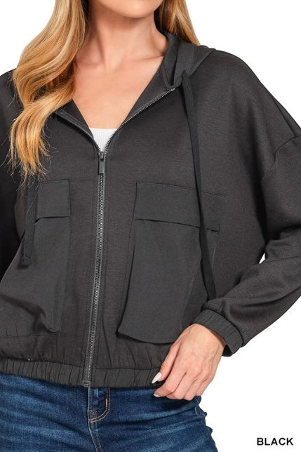 Cargo Pocket Scuba Hoodie
