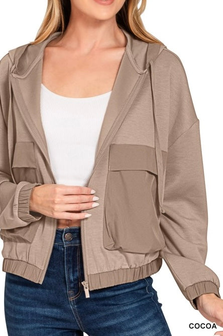Cargo Pocket Scuba Hoodie