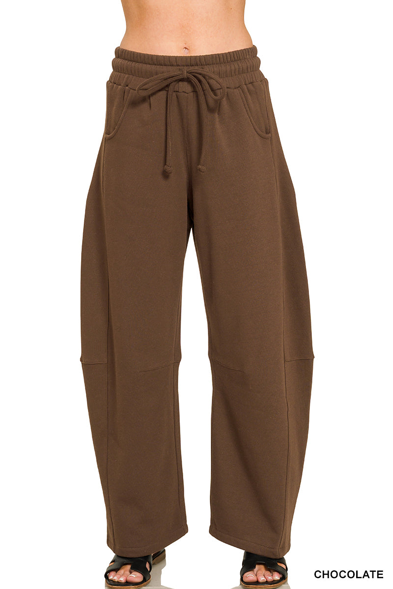 Zenana Barrel Leg Sweatpants