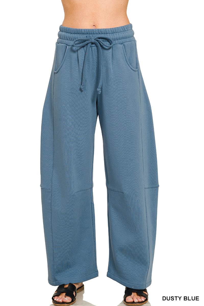 Zenana Barrel Leg Sweatpants
