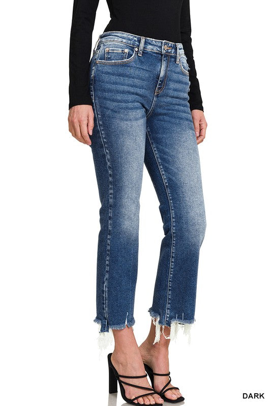 Crop Kick Flare Jeans