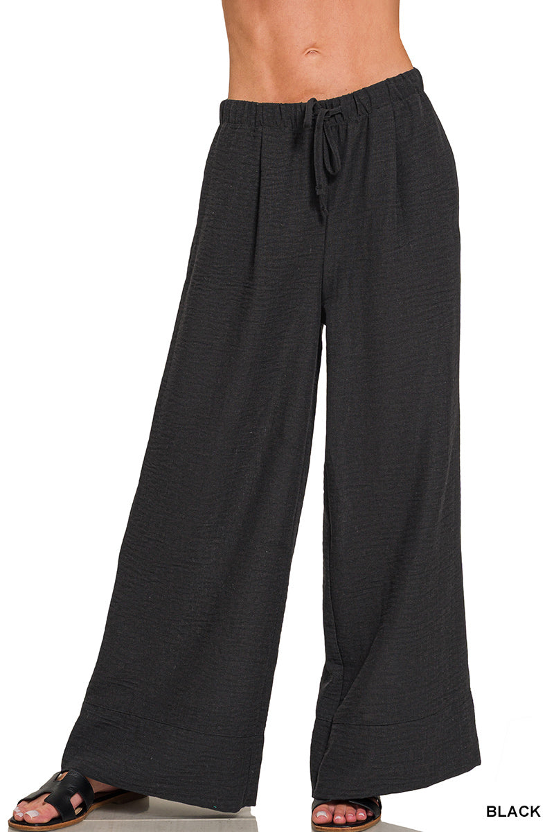 Zenana Airflow Pullon Drawstring Pants