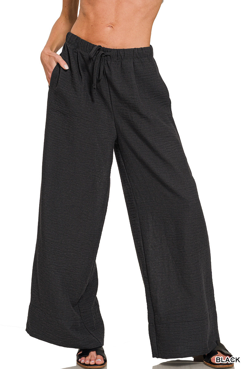 Zenana Airflow Pullon Drawstring Pants