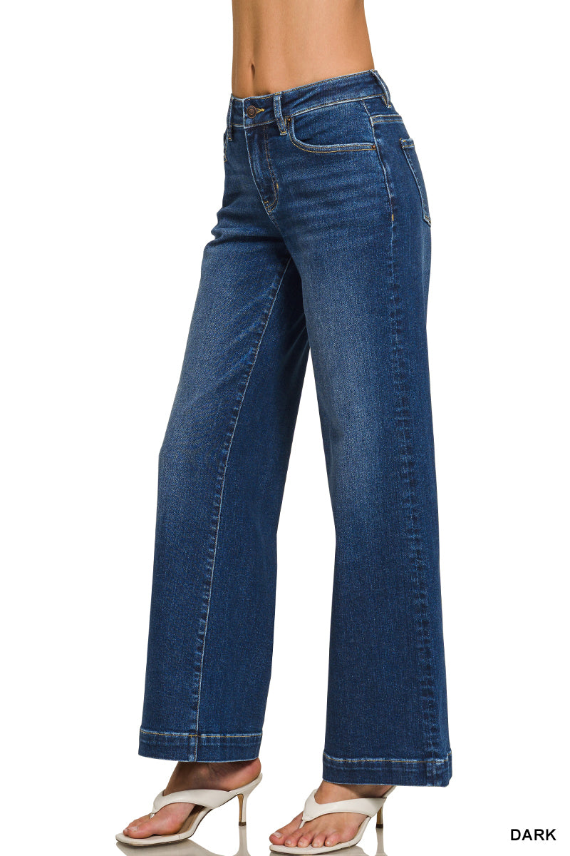 Zenana Dark Wash Trouser Jean