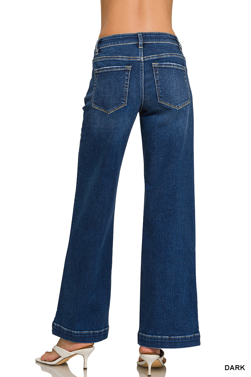 Zenana Dark Wash Trouser Jean