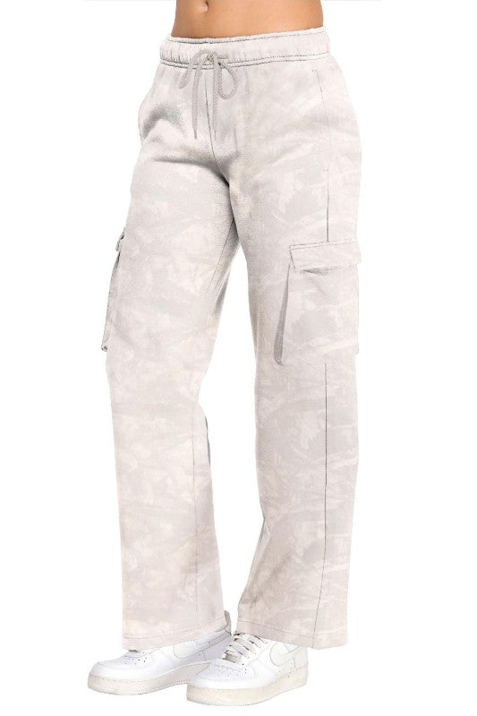 Beige Camo Relaxed Fleece Set