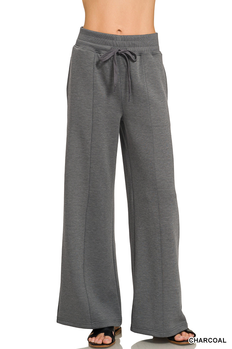 Zenana Collared Short Sleeve Pullover Center Seam Pants Set